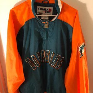 Miami Dolphins Throwback Windbreaker